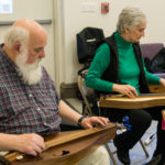 Kirk and Judy House playing dulcimers